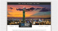 Desktop Screenshot of onebodyinternational.org
